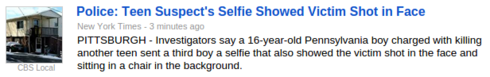 Selfie news