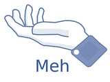 Meh button for Facebook