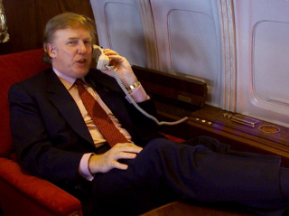 Donald Trump on the phone