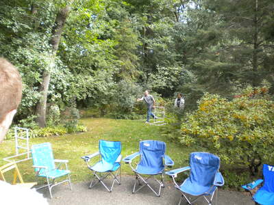 Mark and Tina, playing from the rough. (Shoreview, MN: September 17, 2011)