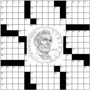 puzzle grid with Lincoln