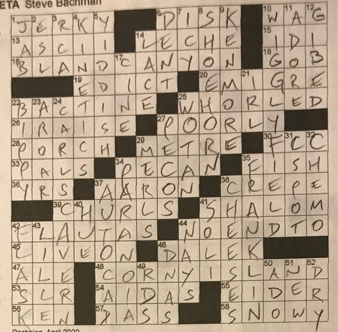 Crossword #24 solution.