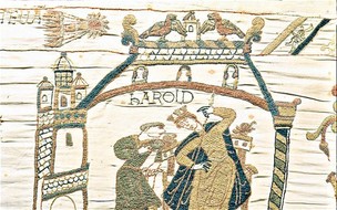 a detail from the Bayeux Tapestry