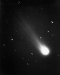 A photo of a comet
