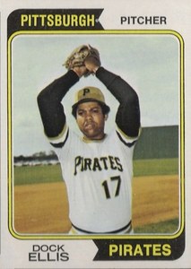 Dock Ellis 1974 baseball card