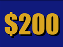 Jeopardy $200 graphic.