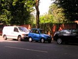 An amusingly tiny car.