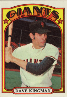 Dave Kingman 1971 Topps baseball card
